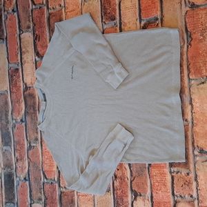 Columbia waffle knit long sleeve shirt